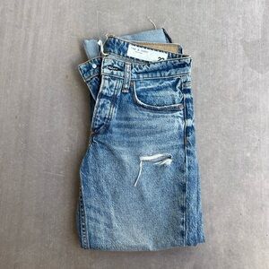 Rag & Bone Boyfriend Blue Denim Jeans 23 24 25